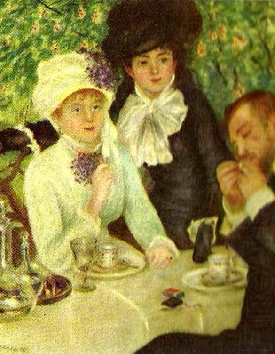 Pierre-Auguste Renoir efter lunchen china oil painting image